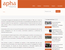 Tablet Screenshot of apha.pt